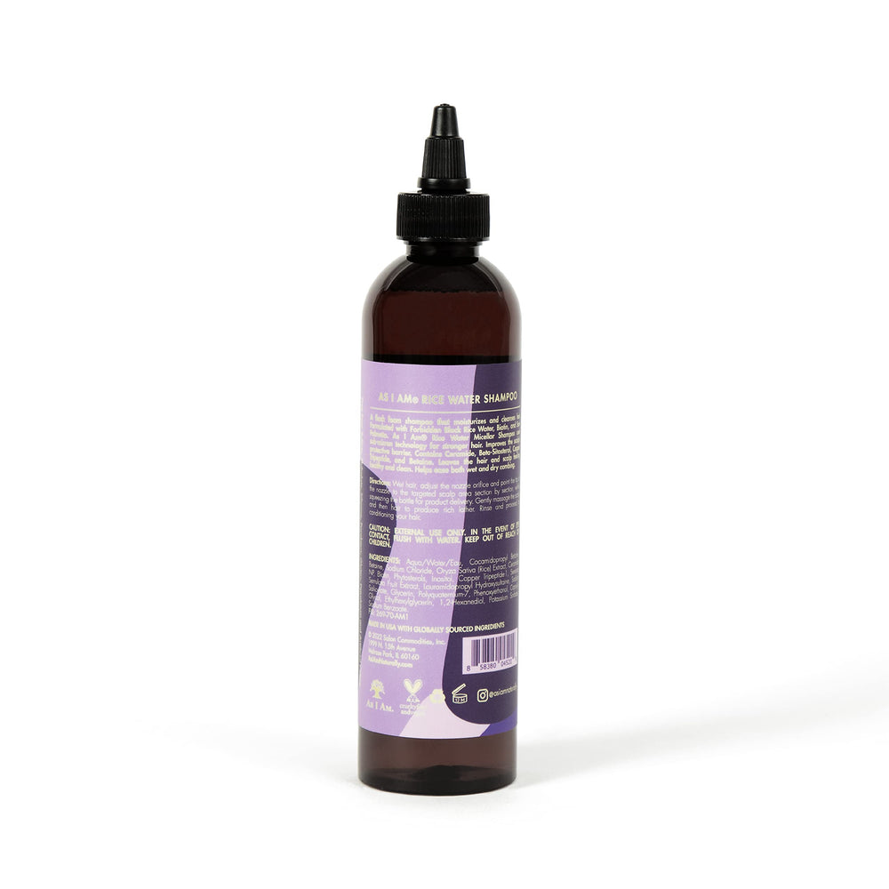As I Am Rice Water Shampoo, espuma suave deja el cabello manejable
