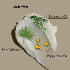 Textura cremosa de As I Am Rosemary Shampoo para una aplicación suave.