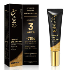 ASAMO Crema de Ojos con Retinol en frasco, cuidado diario para la mirada.