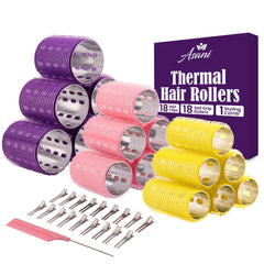 Asani rodillos térmicos 37 piezas para rizos duraderos y volumen.