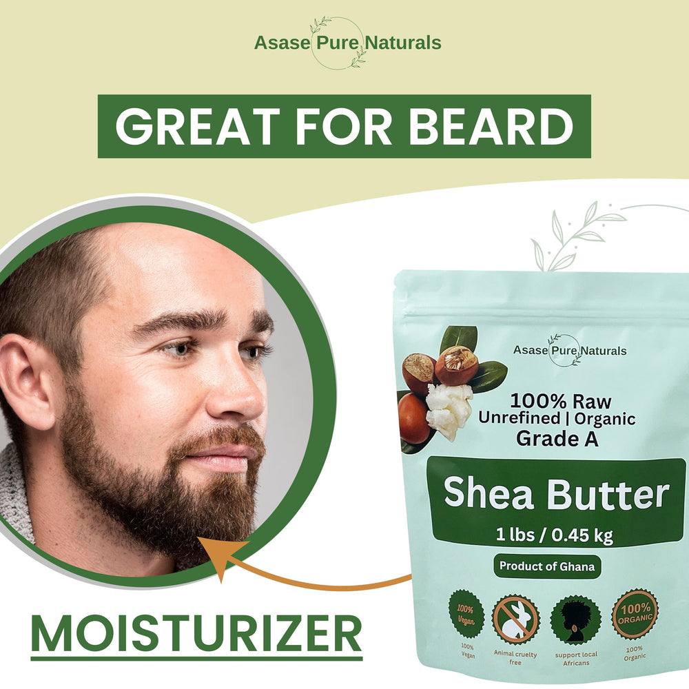 Origen Ghana África: manteca de karité Asase Pure Naturals, proceso natural