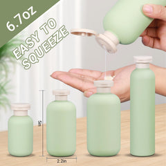 ASEVAT: conjunto de 3 botellas coloridas para distinguir productos y decorar el baño.