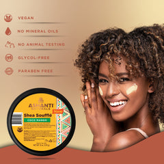 Aplicación cremosa de Ashanti Naturals para piel suave con Coco Mango