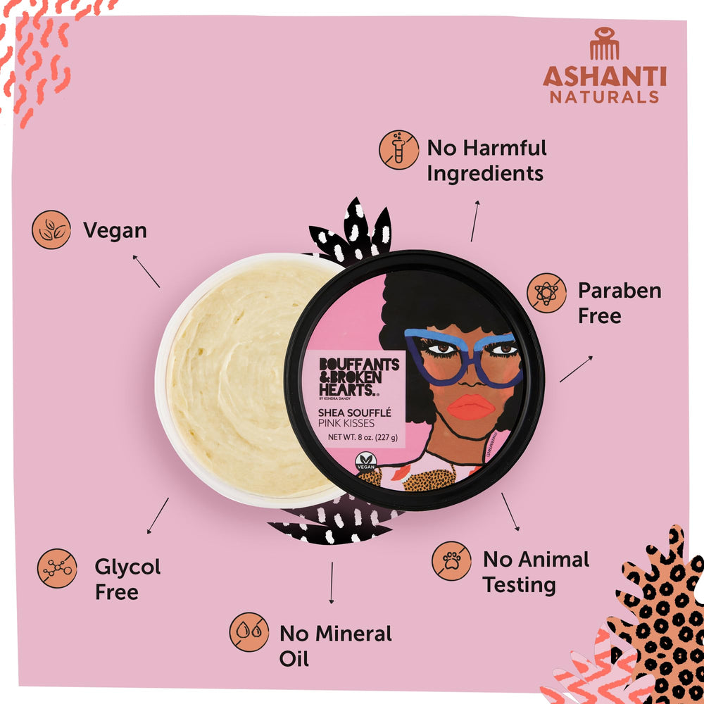 Ashanti Naturals manteca de karité, ingredientes naturales para nutrición de la piel.