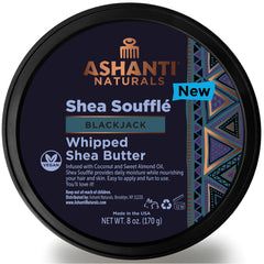 Ashanti Naturals envase 8oz de manteca batida para hidratación diaria.