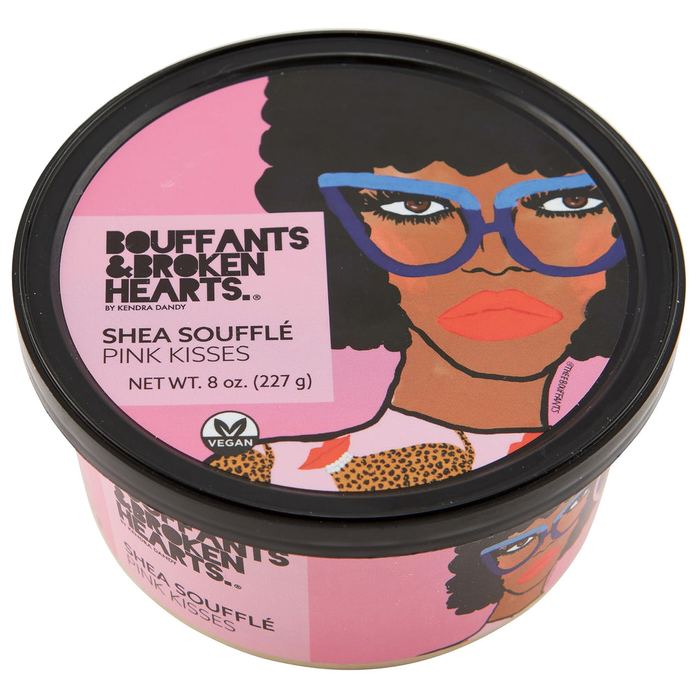 Ashanti Naturals Pink Kisses Souffle, textura cremosa para una piel suave e hidratada.
