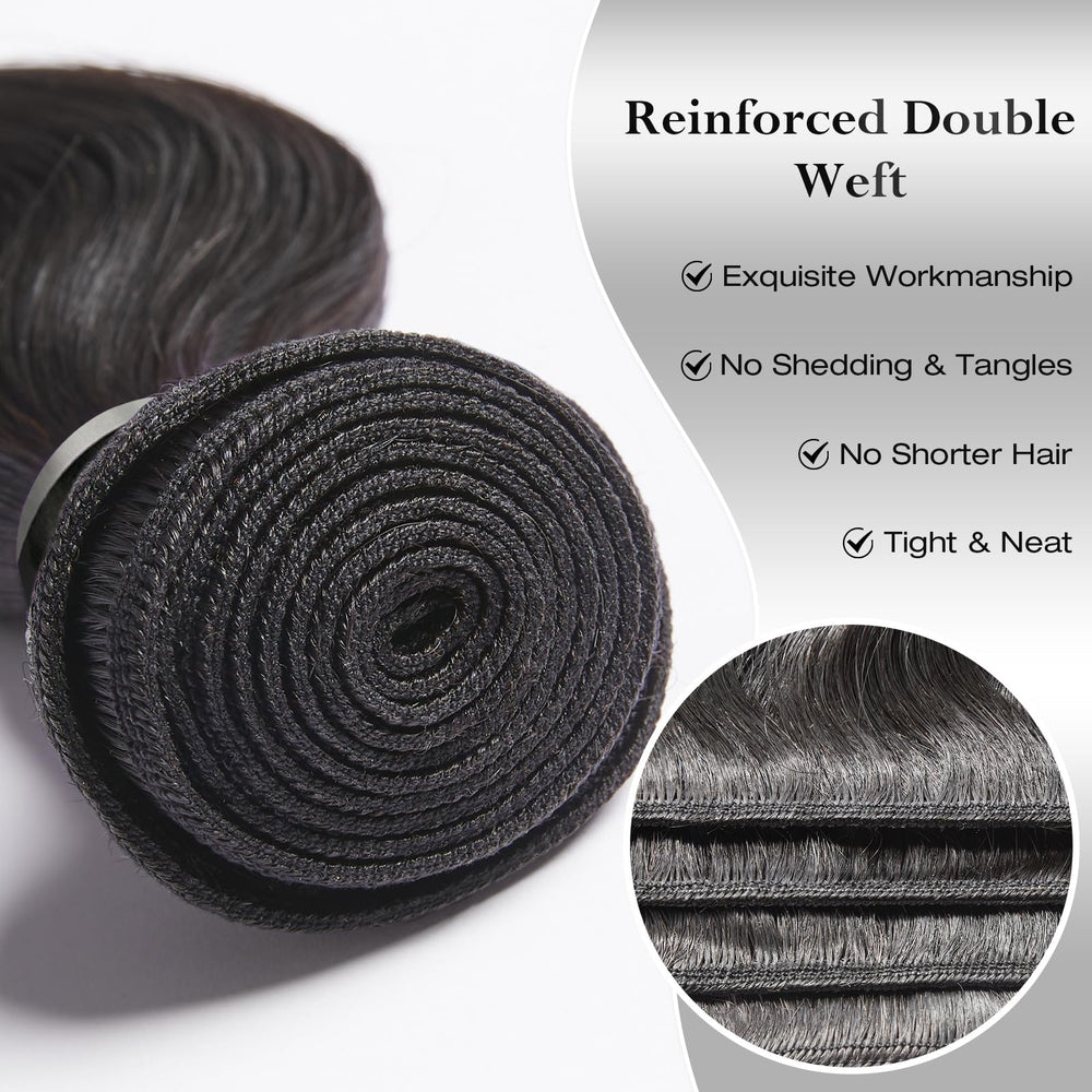 ASHINE Cambodian raw hair body wave 22-inch bundles offer dramatic length