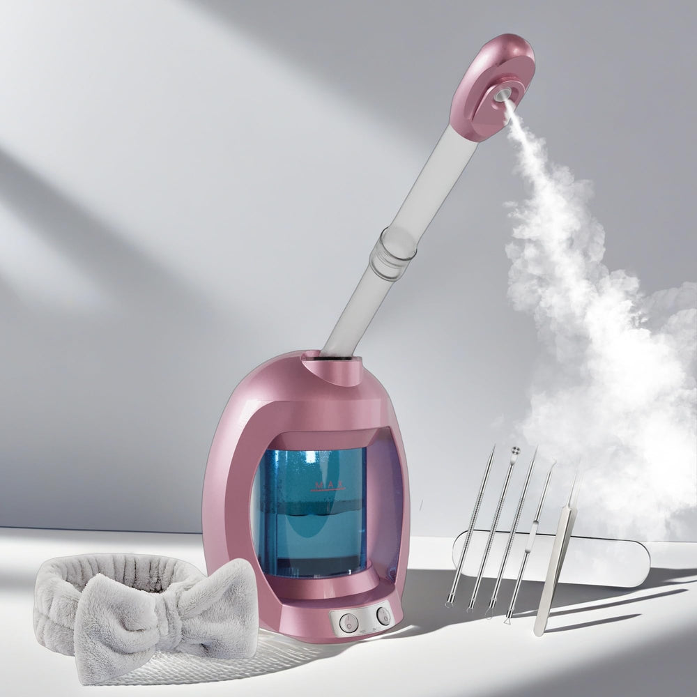 Asiakarn vaporizador facial con boquilla ajustable para mejor comodidad.