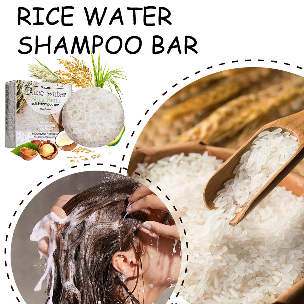ASMAYSA barra shampoo arroz proteina natural, ayuda a nutrir el cuero cabelludo.