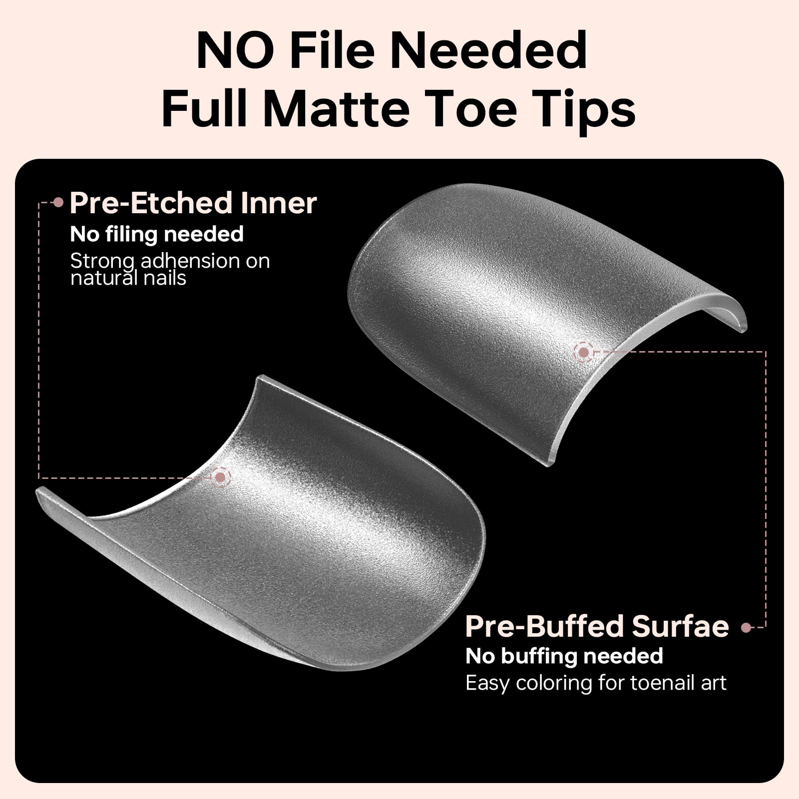 ASONRL Gel X Tips para uñas de los pies, ideal para proyectos caseros.