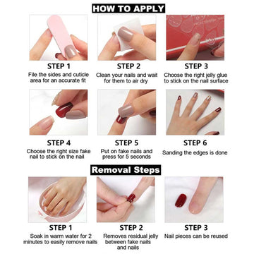 ASONRL kit completo de uñas para manicura rápida en casa