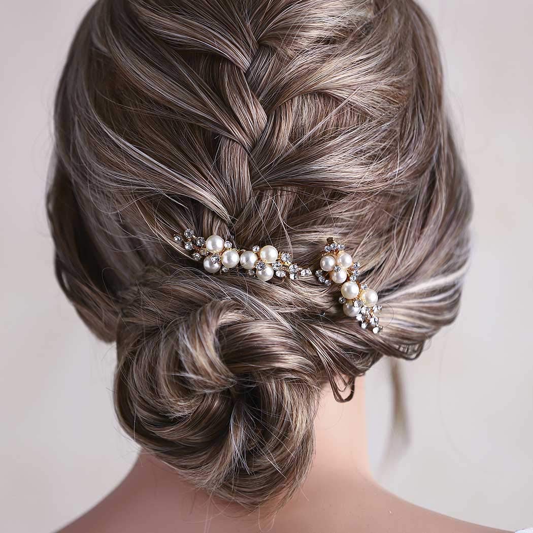 Asooll pasador de pelo con cristales brillantes para peinados.