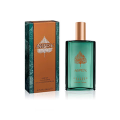 Aspen Colonia para hombres, botella de vidrio, aroma fresco para uso diario.