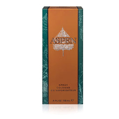 Aspen Colonia para hombres, spray en acción, ideal para retoques durante el día.