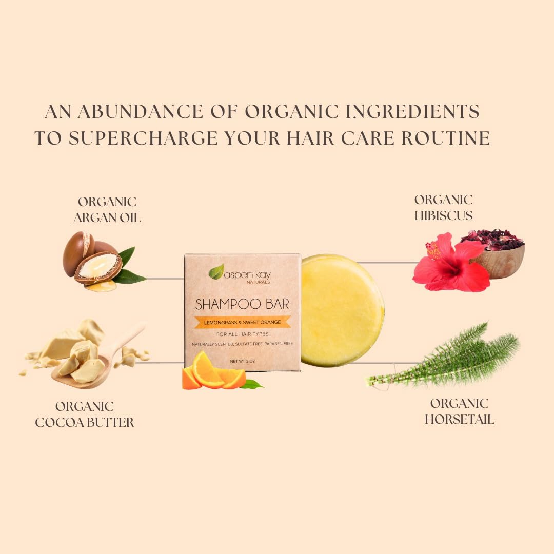 Champú sólido de Aspen Kay Naturals, hecho en EE. UU.