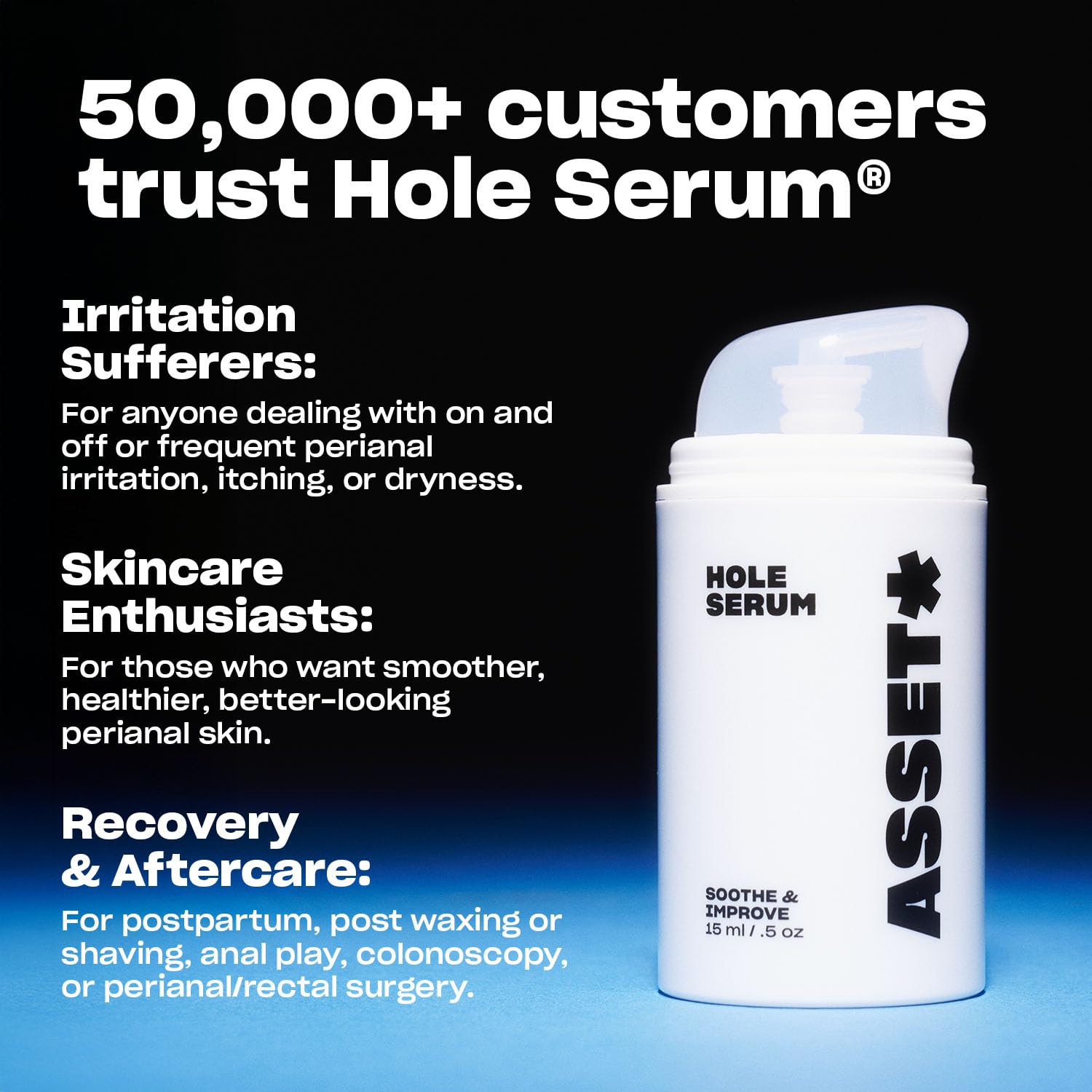 Asset Hole Serum: uso diario seguro para piel sensible.