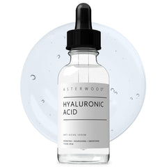 Asterwood Hyaluronic Acid Serum bottle for daily hydration routine.