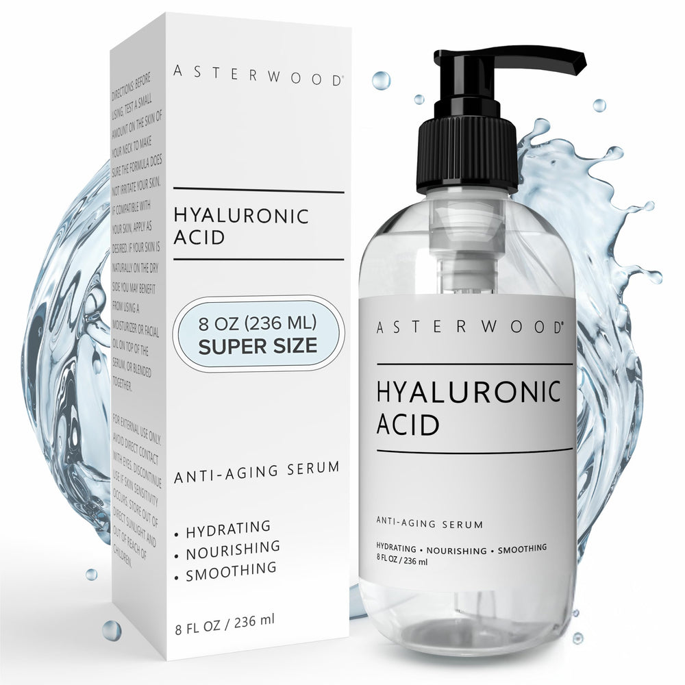 Asterwood suero ácido hialuronico rostro: hidratación suave para una piel jugosa.