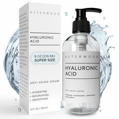 Asterwood suero ácido hialuronico rostro: hidratación suave para una piel jugosa.