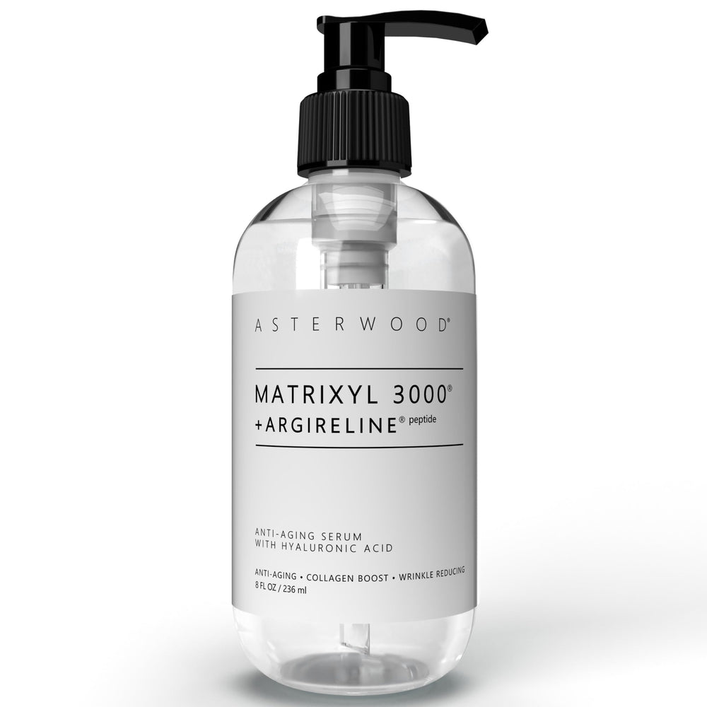 Asterwood Matrixyl 3000 + Argireline: botella del suero para firma suave y renovación de la piel.