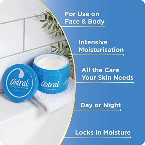 Astral Original crema hidratante cuerpo, piel más suave durante todo el día.