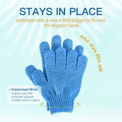 ATB guantes exfoliantes, ajuste cómodo a cualquier mano para exfoliación constante.