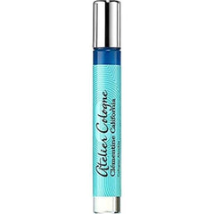 Atelier Cologne Clementine California fragrance bottle closeup, unisex scent ideal for travel and testing.