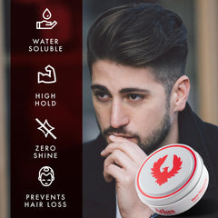 Atlas Matte Texture Clay: aplicación suave para un peinado natural y con volumen