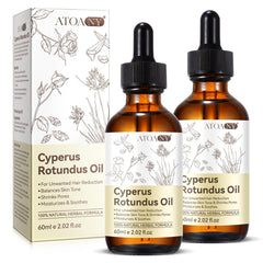 ATOANY Aceite Cyperus Rotundus, botella del paquete, hidrata y suaviza la piel.