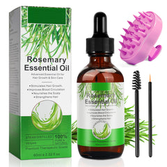 ATOANY Aceite de romero para crecimiento capilar en frasco de 2oz.