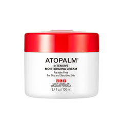 ATOPALM crema hidratación intensa en frasco, piel suave y protegida.