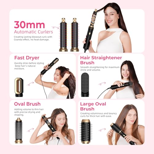 Atopskins 6 en 1 Air Styler Magico: ajustes-de-calor para distintos peinados
