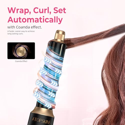 Atopskins 6 en 1 Air Styler Magico: AutoWrap rizos para peinados sin esfuerzo