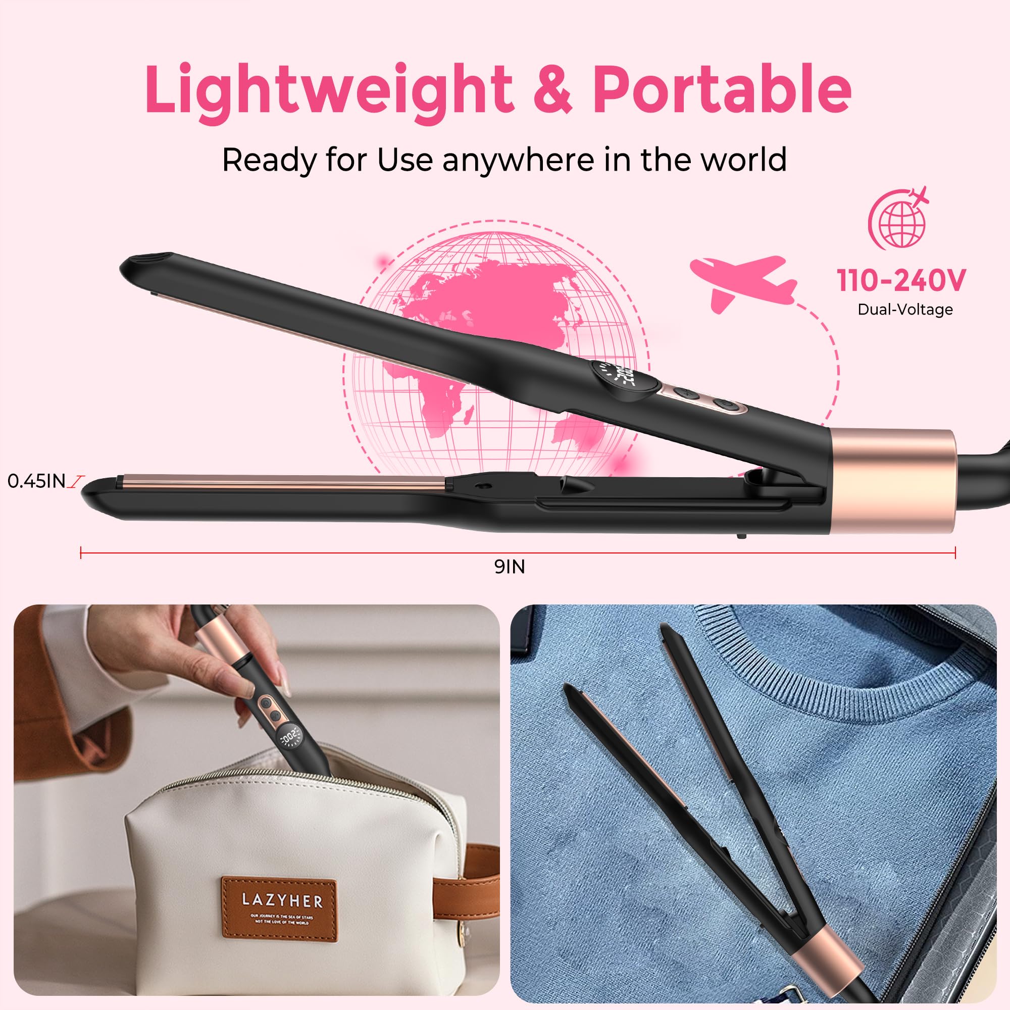 Atopskins Mini Plancha protege color y cabello con calor suave
