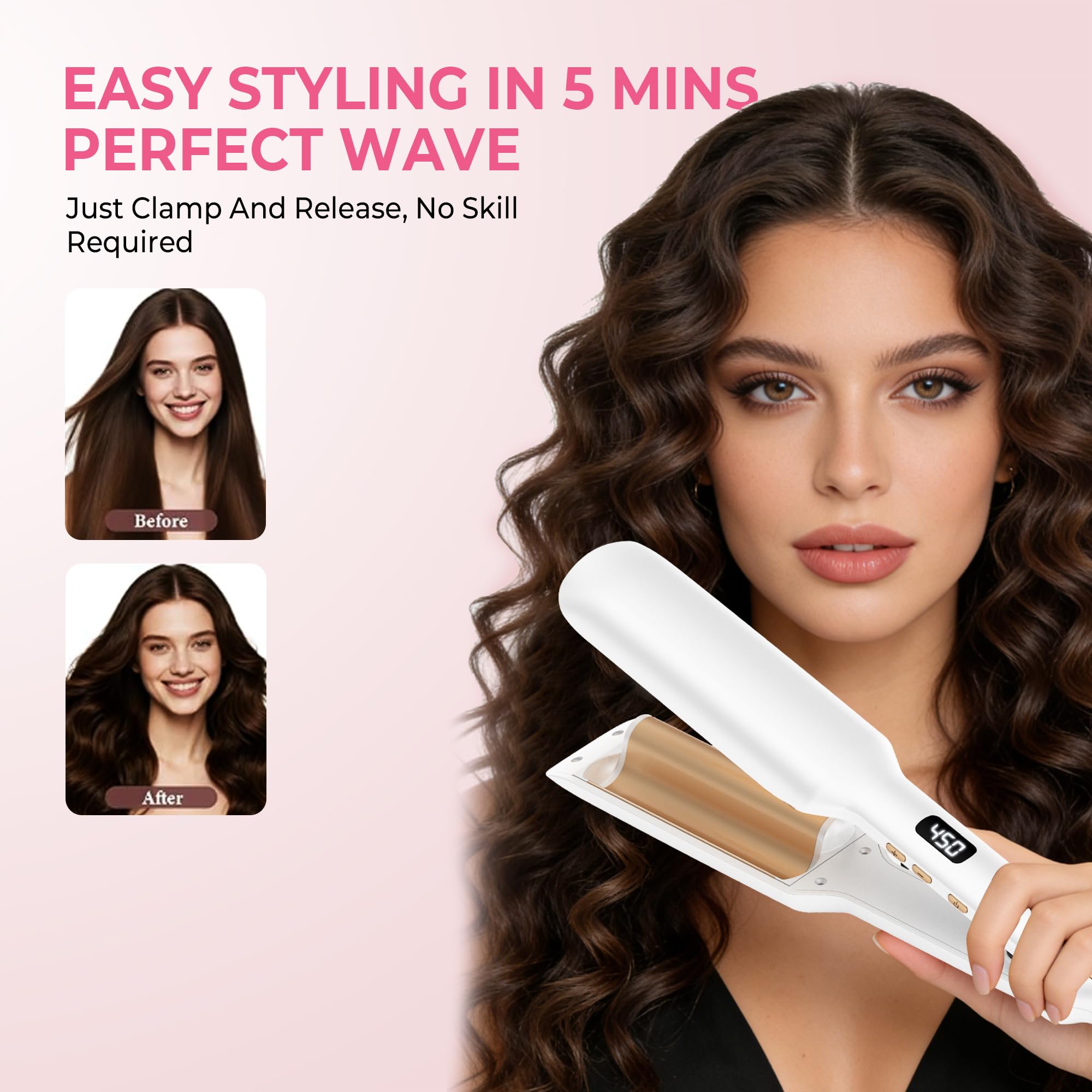 Atopskins ondas playa creadas con alisador para look relajado