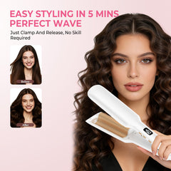 Atopskins ondas playa creadas con alisador para look relajado