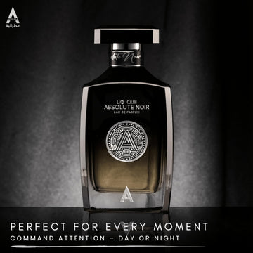 Atralia Absolute Noir: frasco con acabado elegante para regalos especiales.