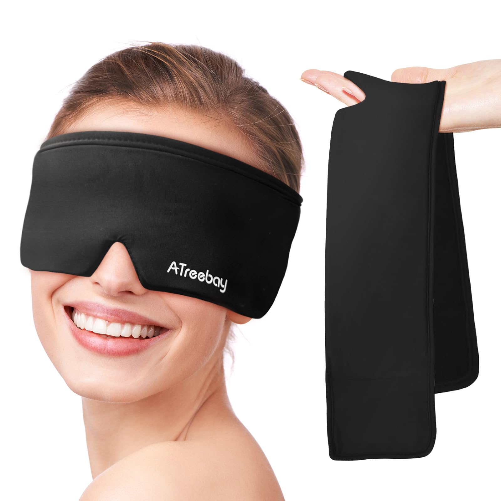 ATreebay máscara para ojos de gel frío: alivio suave para ojos hinchados.