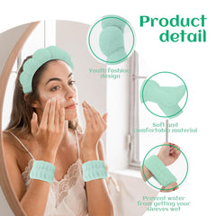 ATROCH banda para la cabeza lazo spa, diseño adorable para maquillaje