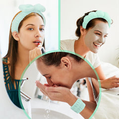 ATROCH banda para la cabeza maquillaje spa, ideal durante rutinas de limpieza