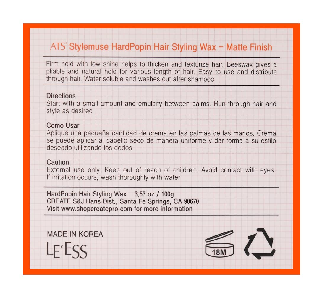 ATS Professional Stylemuse Hard Popin, aroma suave que no abruma durante el uso.