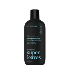 ATTITUDE 2-en-1 champú y acondicionador en frasco para cabello limpio y fresco.