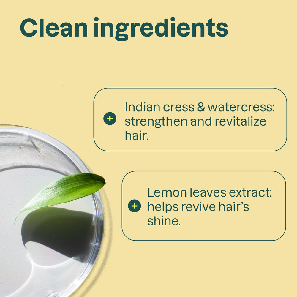 Acondicionador Attitude: ingredientes naturales con hojas de limón y té blanco
