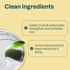 Acondicionador Attitude: ingredientes naturales con hojas de limón y té blanco