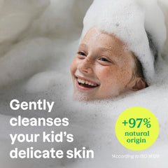 ATTITUDE Bubble Wash para Niños, fragancia de arándano con notas florales relajantes
