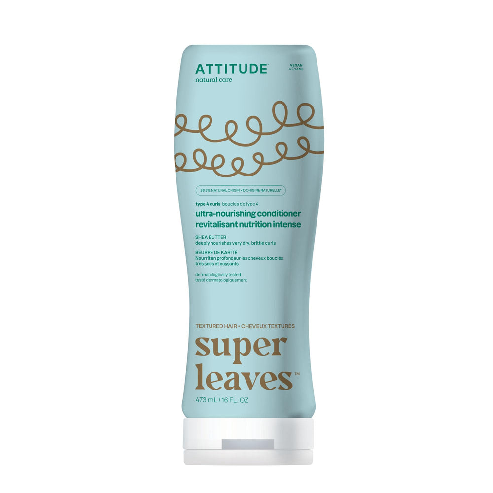 ATTITUDE Acondicionador Ultra Nutritivo en bote para rizos fuertes y manejables.