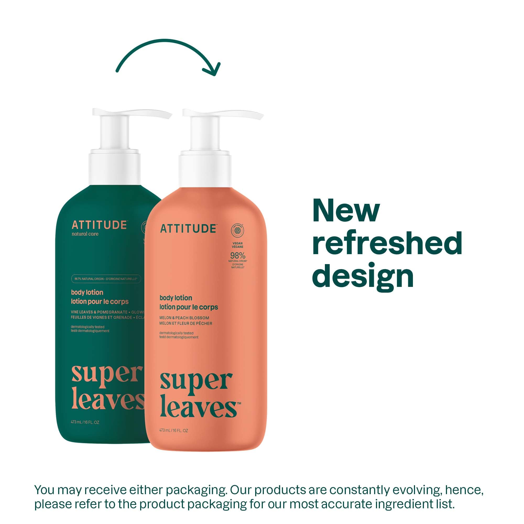 ATTITUDE crema corporal, textura suave para uso diario.
