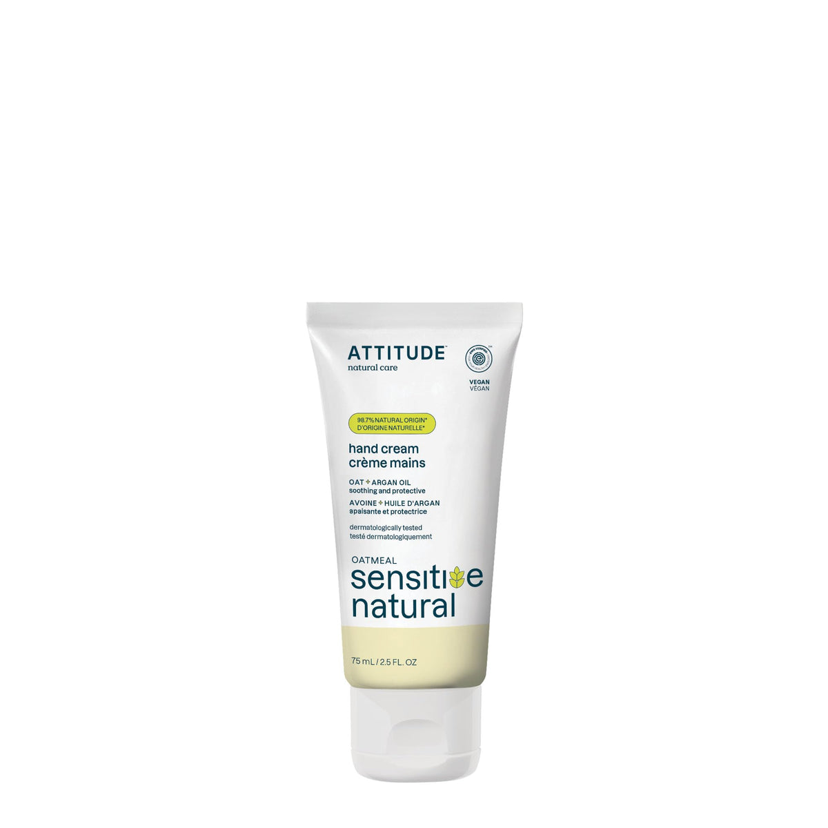 La crema ATTITUDE para manos con aceite de argán calma piel sensible y nutre.