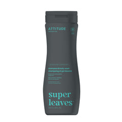 ATTITUDE 2 en 1, gel de ducha y champú, aroma masculino.