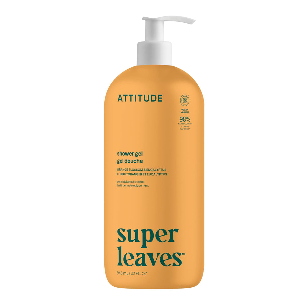 ATTITUDE Ducha Cuerpo: botella azahar y eucalipto para un ritual diario revitalizante.